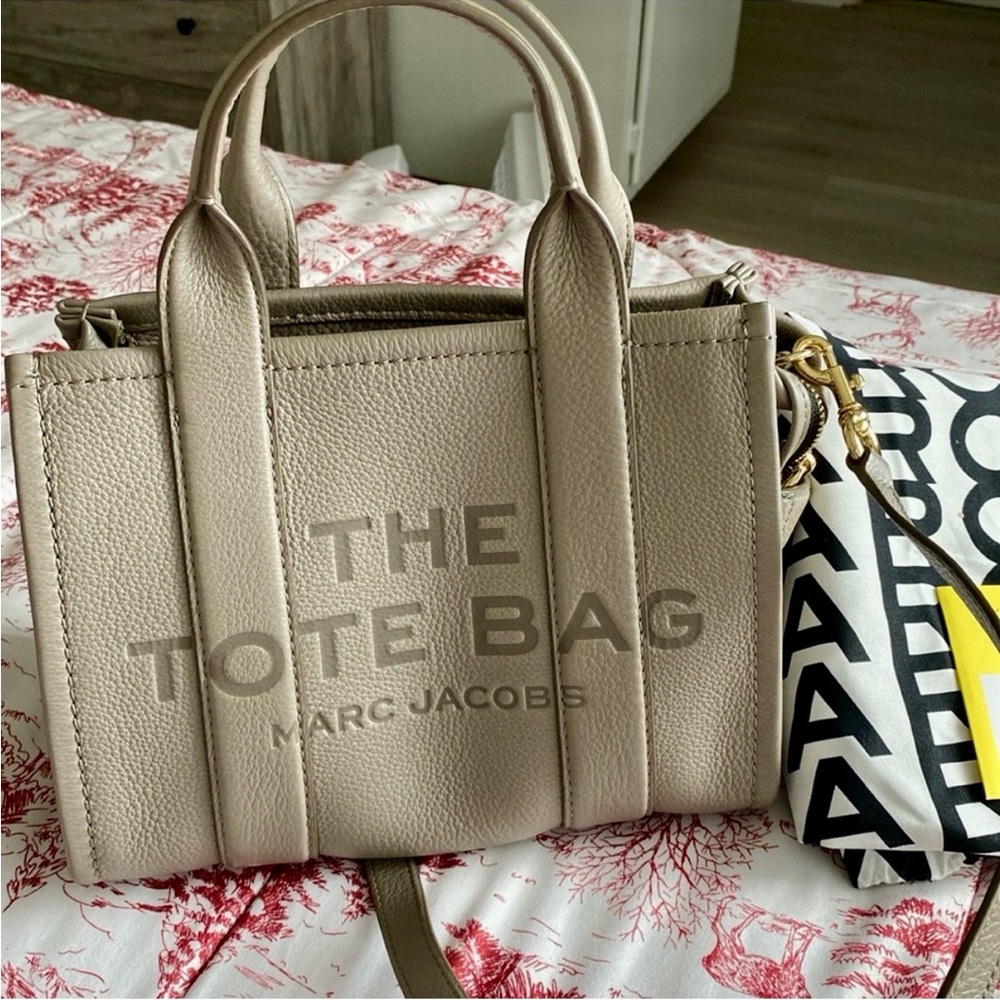 Marc Jacobs Cement Tote Crossbody Bag